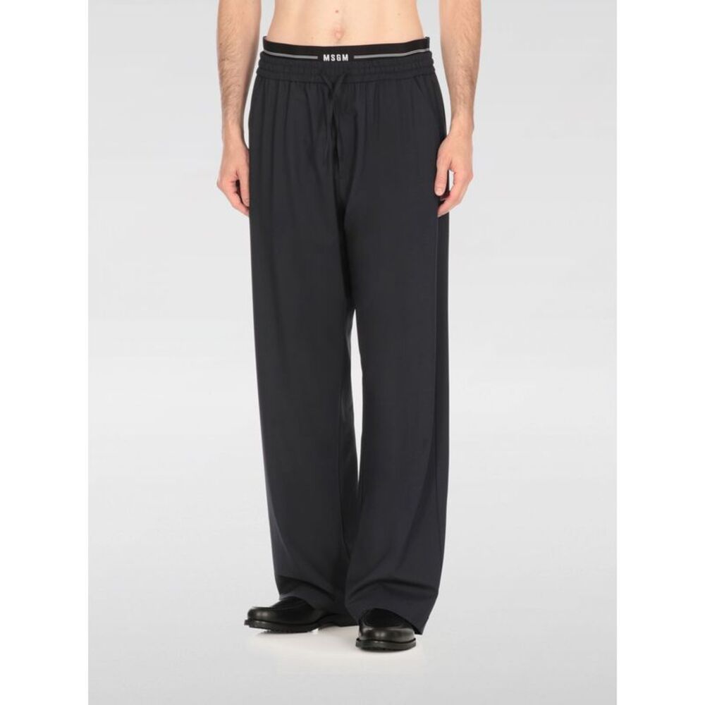 Msgm Pants Men Blue